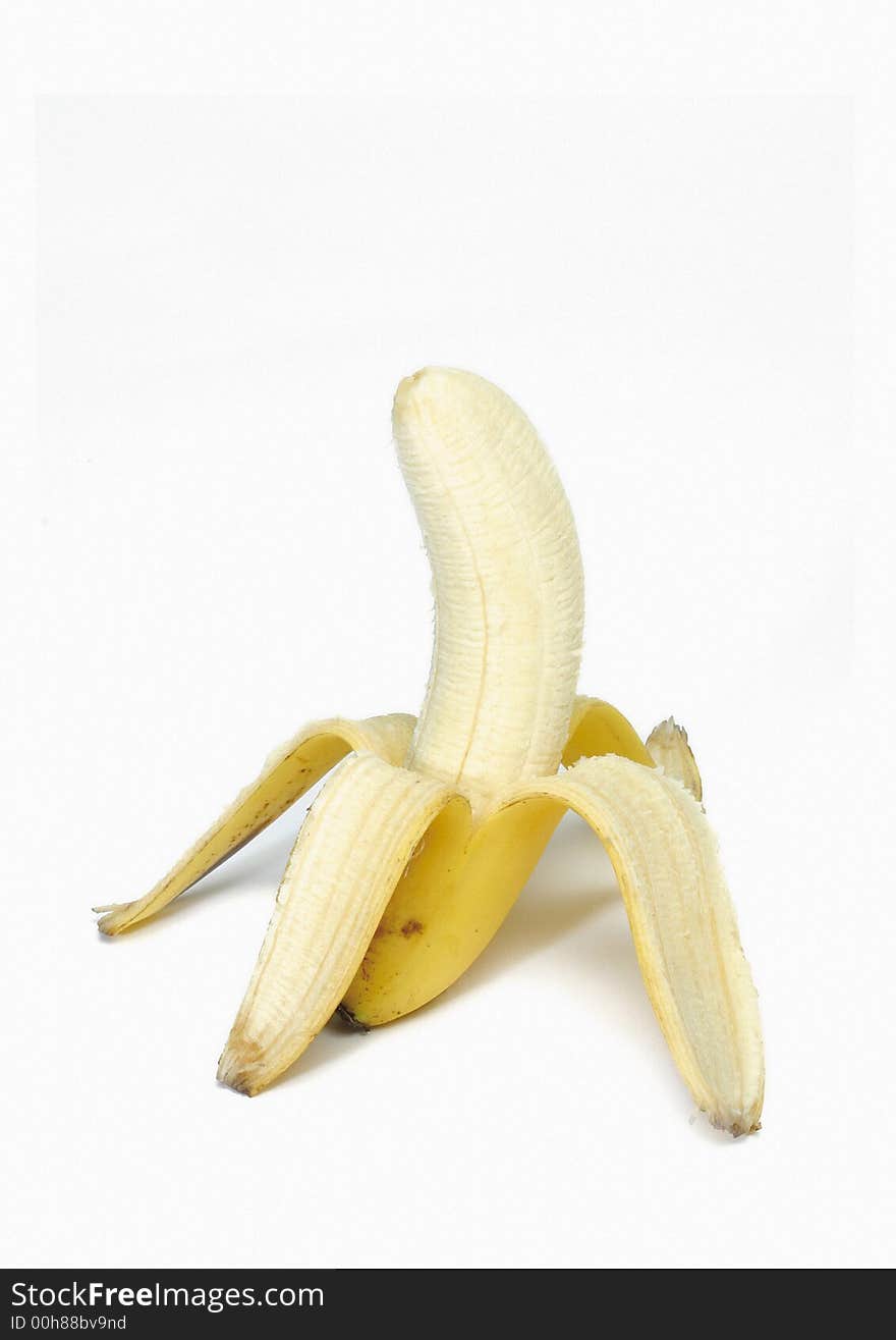 peeled banana