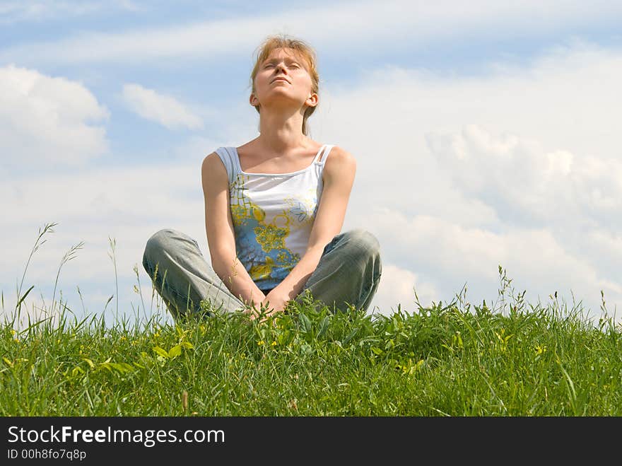 Relaxed girl