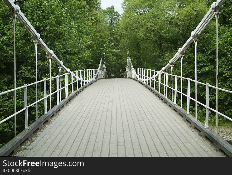 Old suspension bridge