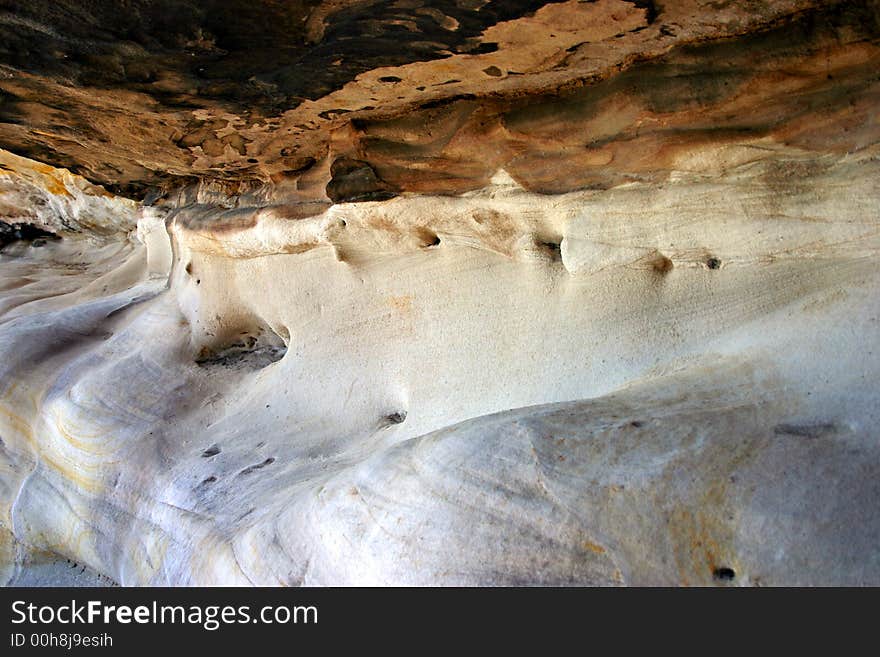 Mrs Macquarie's Chair is an exposed sandstone rock cut into the shape of a bench, on a peninsula in Sydney Harbour. Mrs Macquarie's Chair is an exposed sandstone rock cut into the shape of a bench, on a peninsula in Sydney Harbour