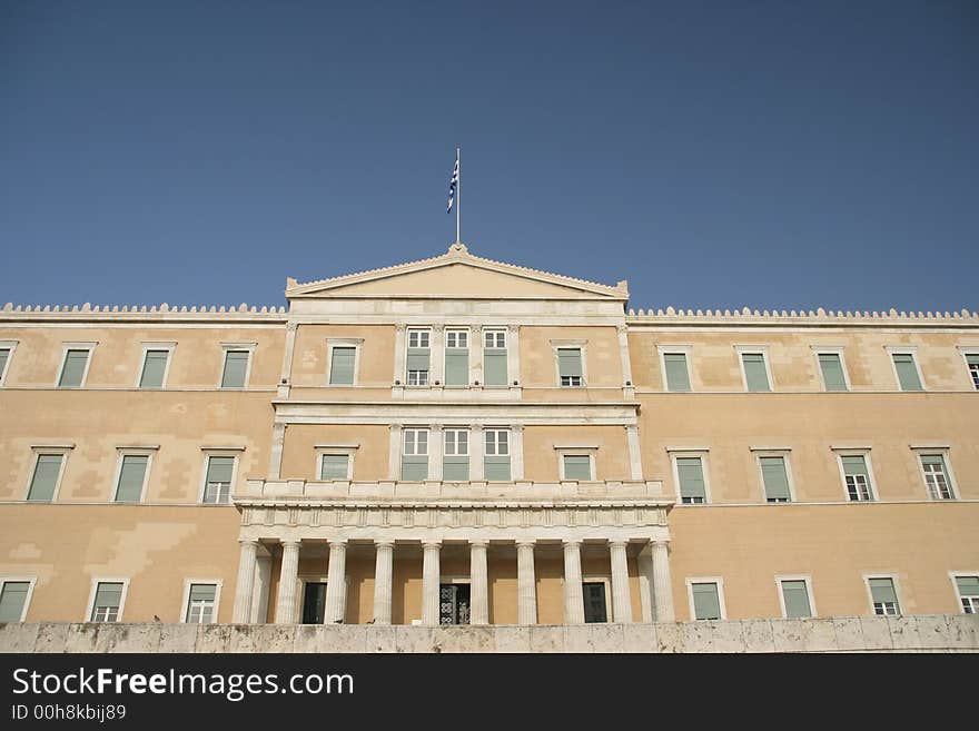 The greek parlament athens greece. The greek parlament athens greece