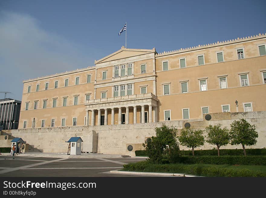 The greek parlament athens greece. The greek parlament athens greece