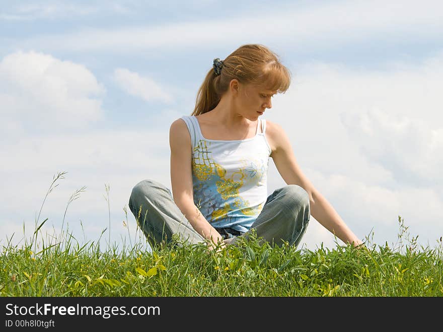 Relaxed girl