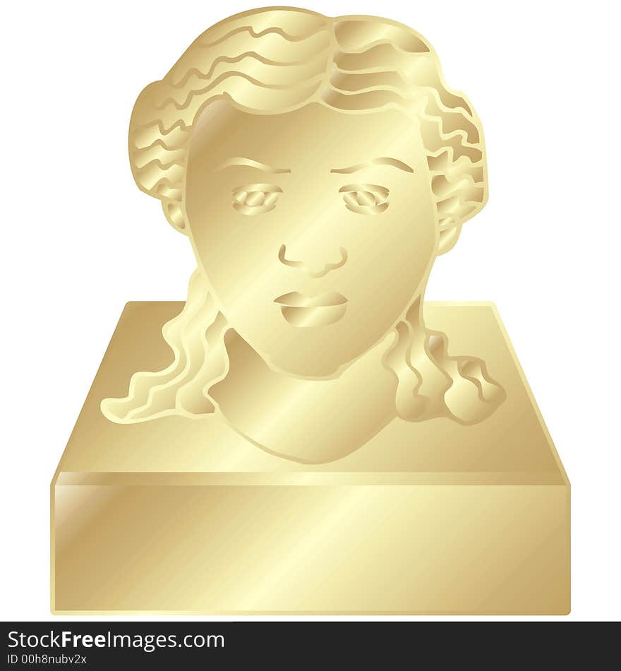 A bust of a head to tribute someone important