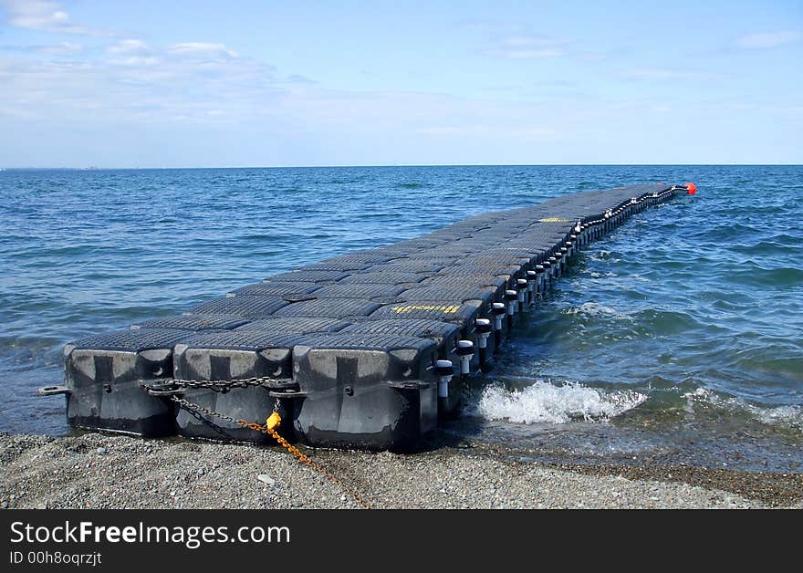 Black Floating Dock