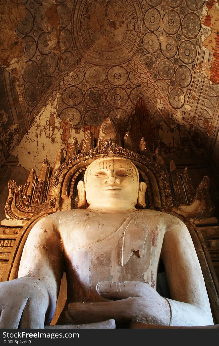 Big Buddha In Ancient Temple