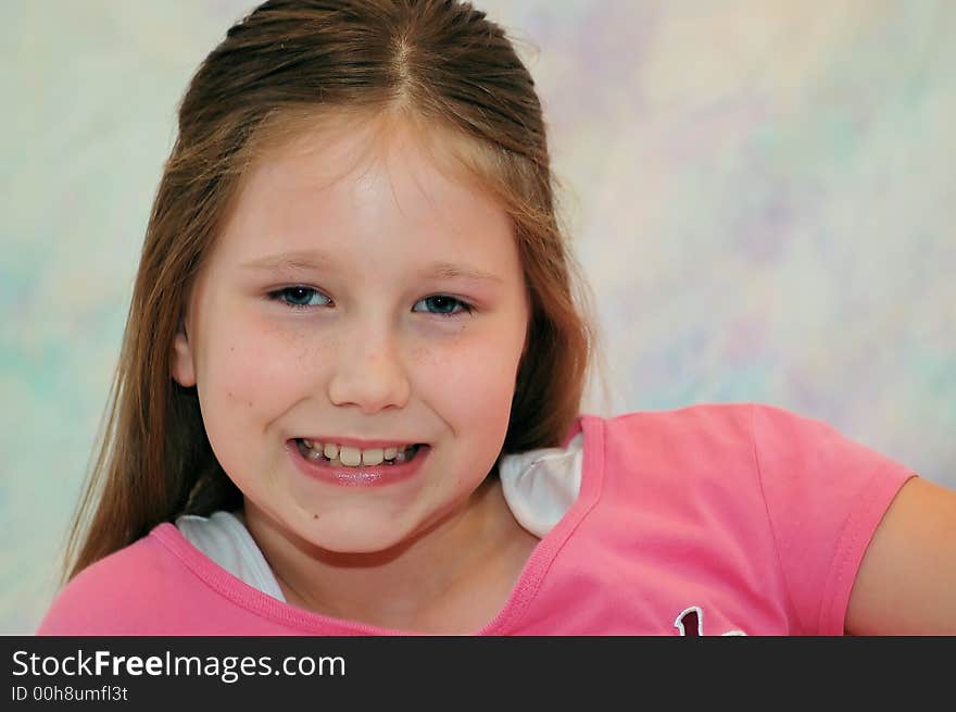 Young girl posing for portrait. Young girl posing for portrait