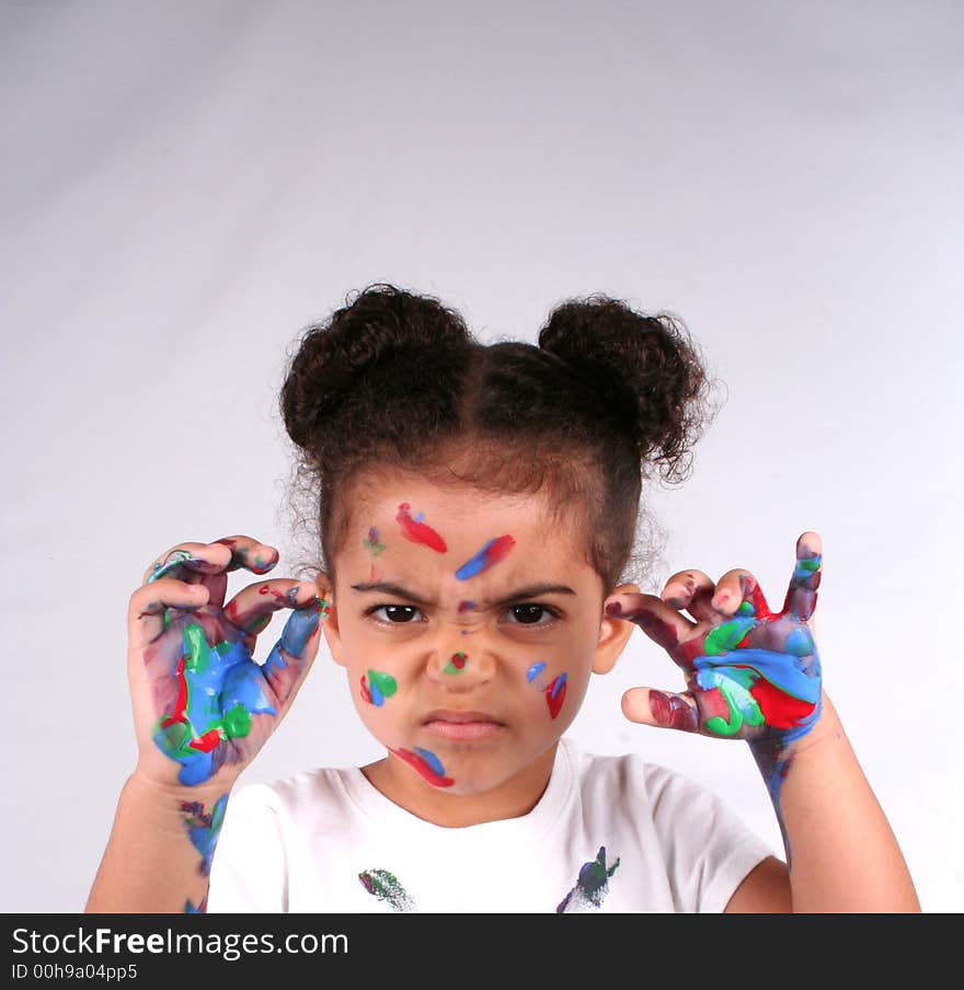 Close up of a young toddler girls brown eyes. Close up of a young toddler girls brown eyes