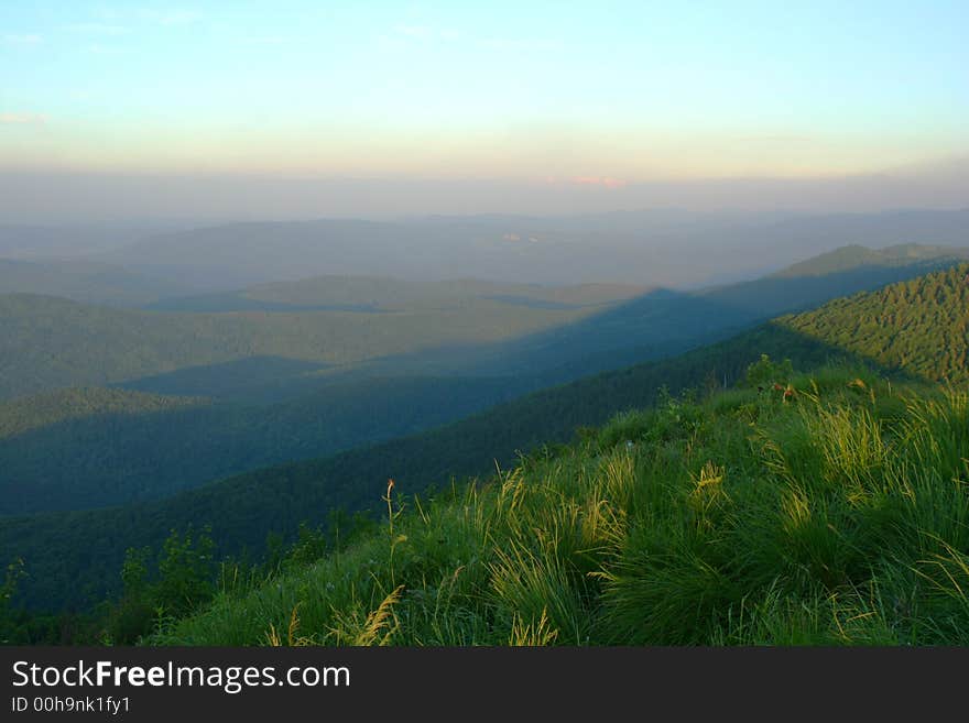 Carpathian mountains landscape views at summer time. Carpathian mountains landscape views at summer time