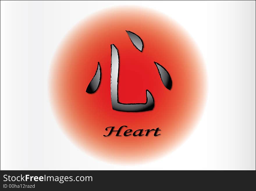 An ideogram that represent the heart