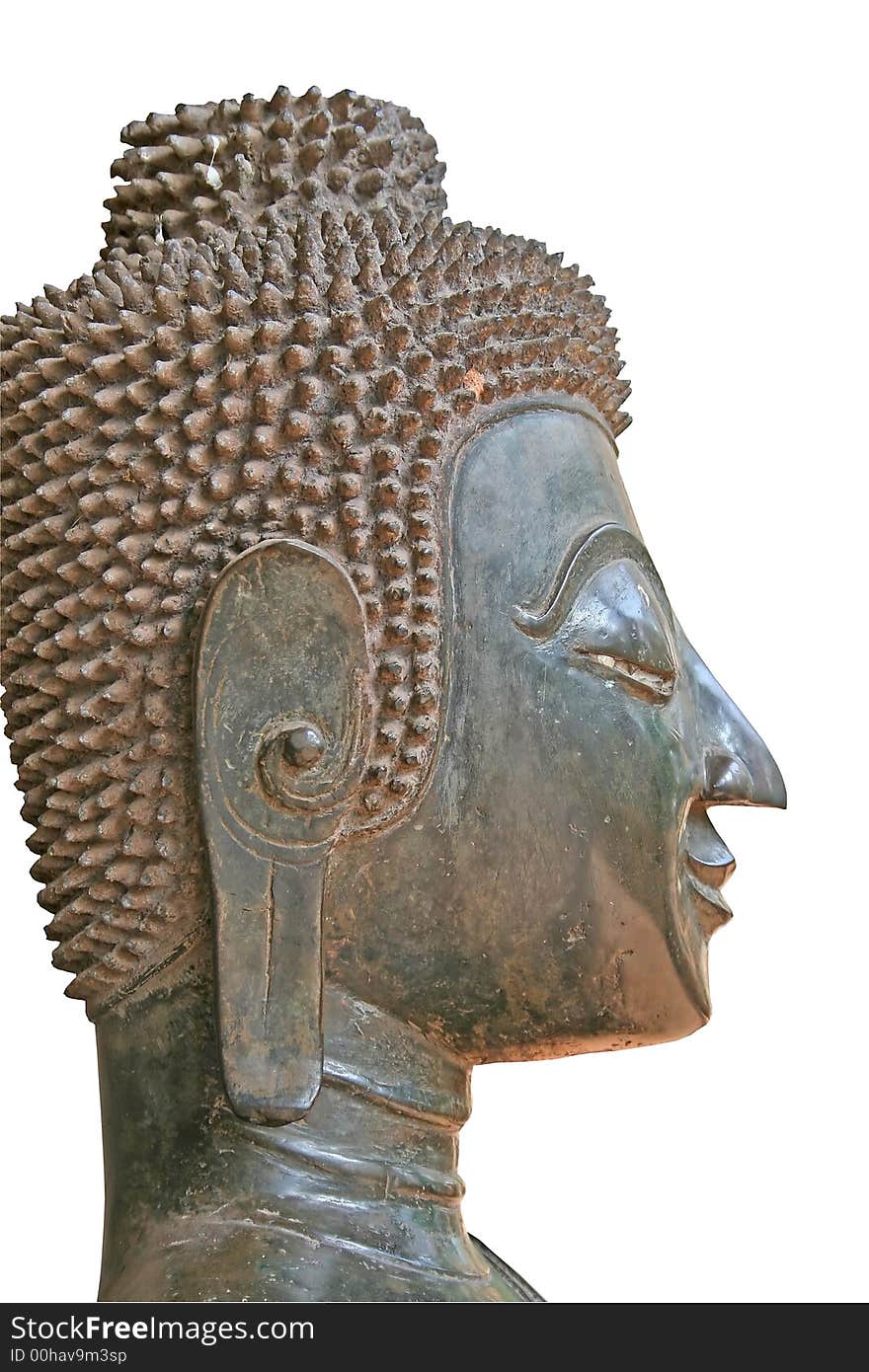 Buddhist statue head