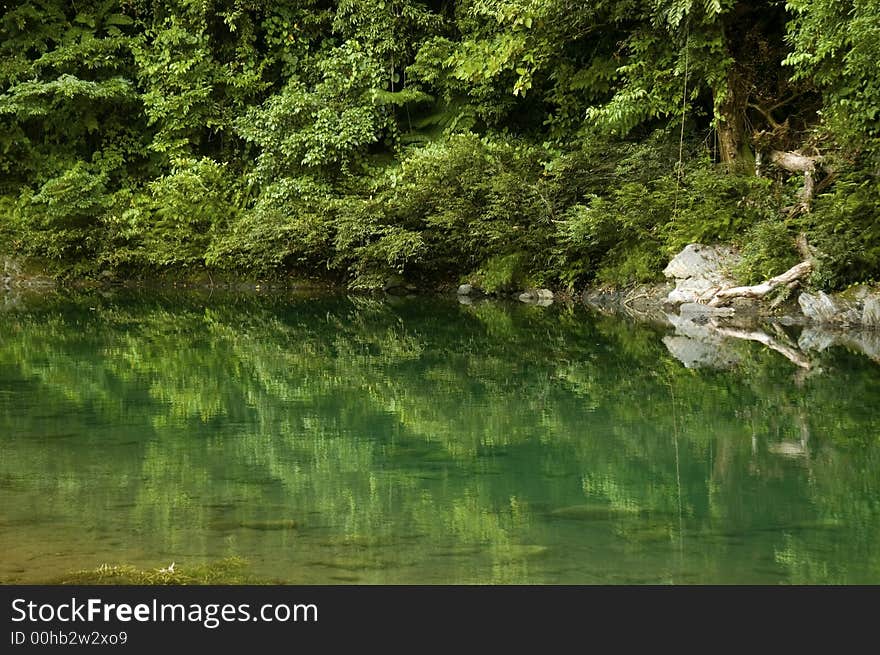 Main river in Palanan, Isabela that leads to the last remaining rain forest in the Northern Sierra Madre. Main river in Palanan, Isabela that leads to the last remaining rain forest in the Northern Sierra Madre