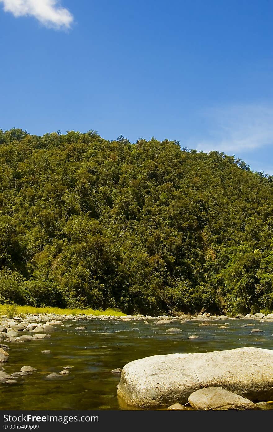 River and Mountains