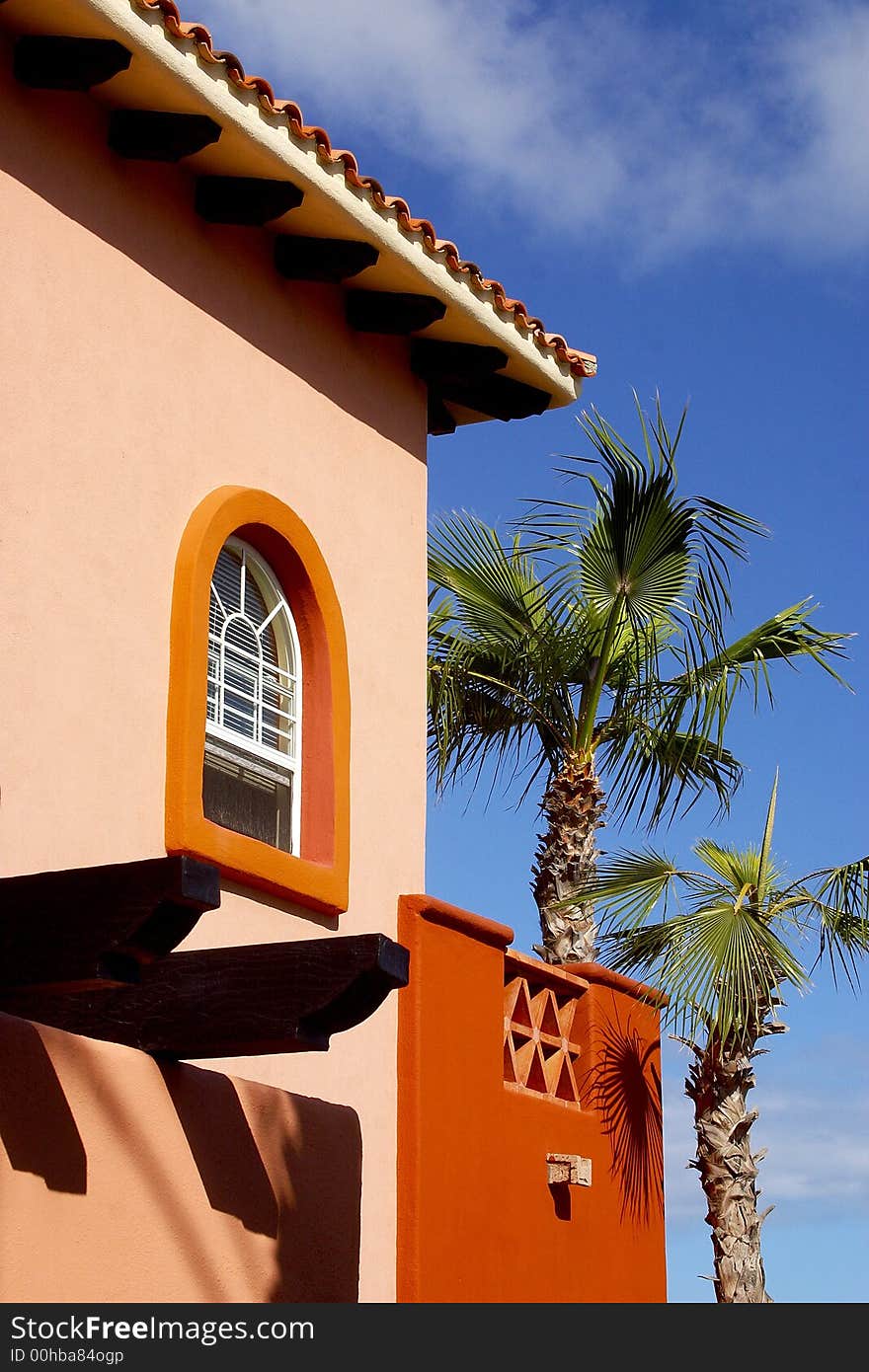 Architectural detail of a hotel at Los Cabos, Baja California, Mexico, Latin America. Architectural detail of a hotel at Los Cabos, Baja California, Mexico, Latin America