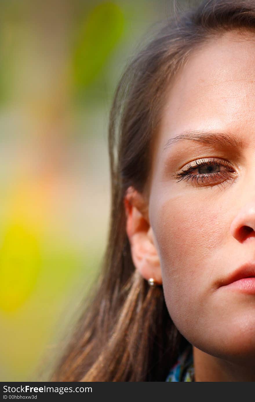 Face of young girl, portrait. Face of young girl, portrait