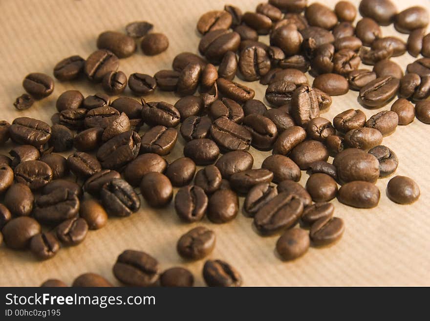 Coffee beans on the table