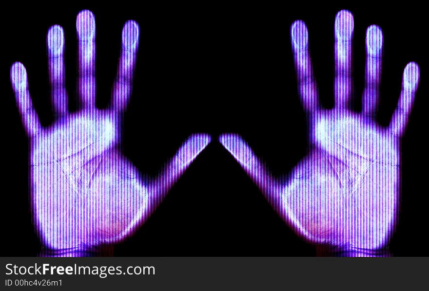 Scanned hands