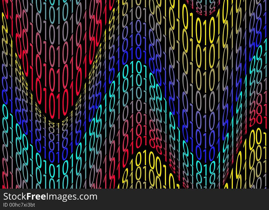 A binary number image that would be suitable for the internet concepts. A binary number image that would be suitable for the internet concepts.