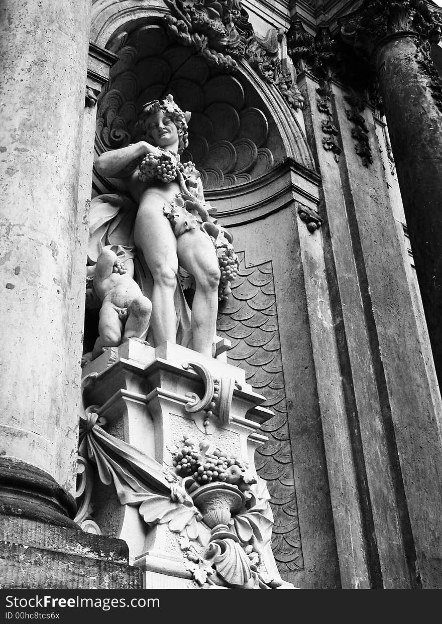 Statue in Zwinger, dresden, Germany