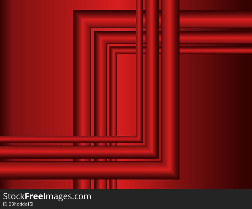 Contemporary style background illustration  with metallic pipes