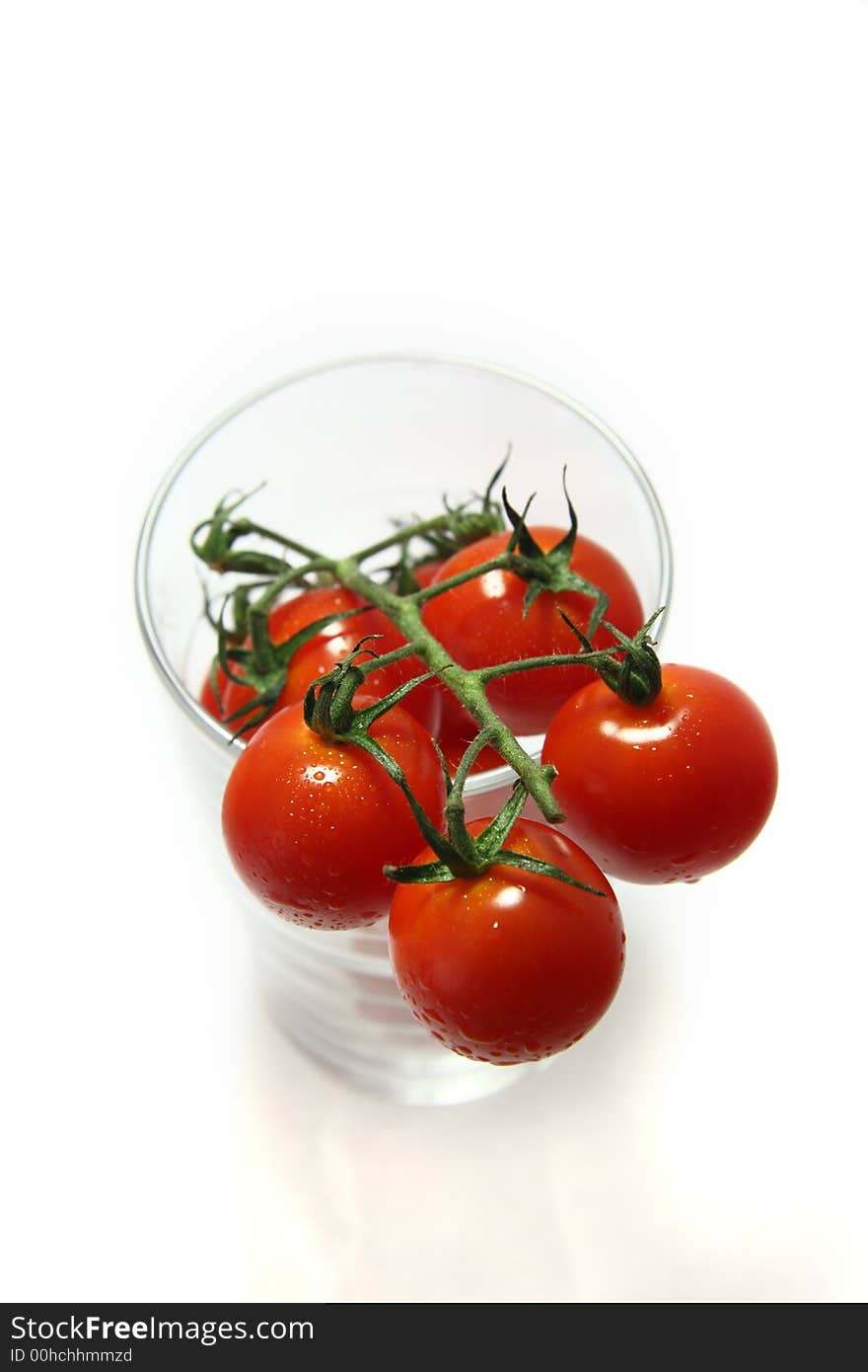 Cherry Tomatoes In A Glass