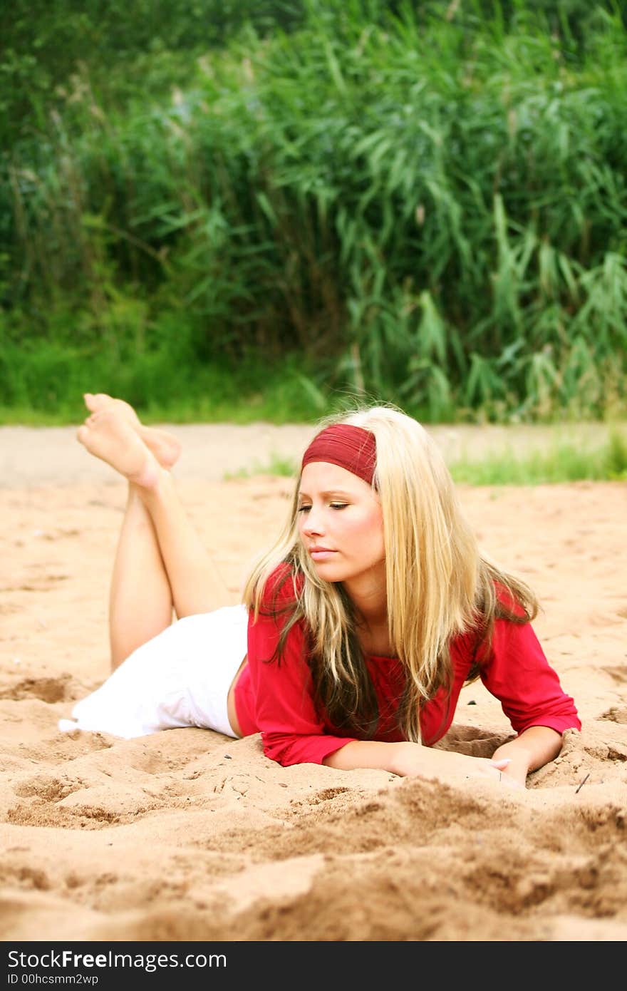 Happy On A Beach