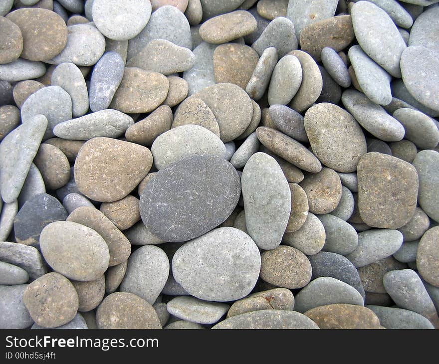 Pebbles on the beach