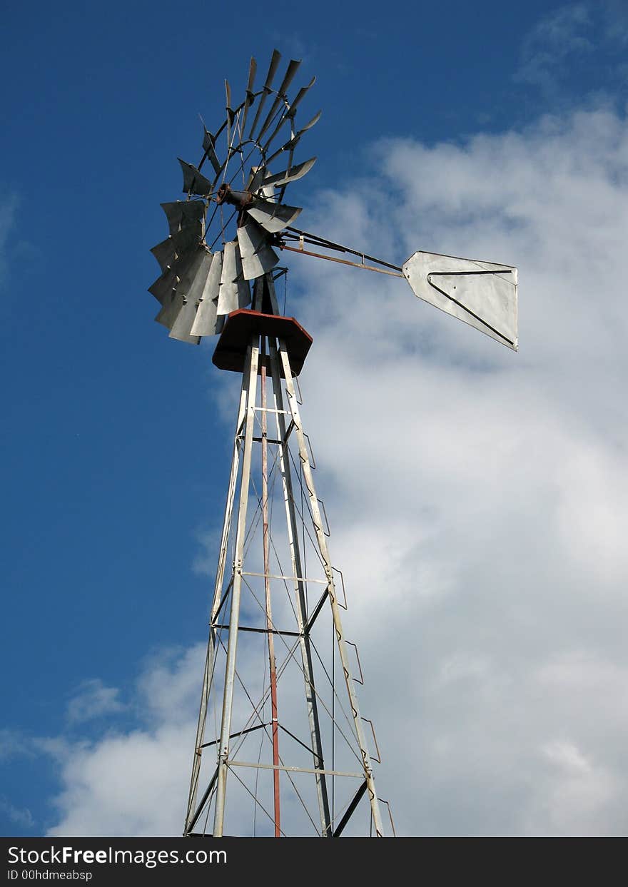 Photo of windmill on an Amish farm in Lancaster county Pennsylvania. Photo of windmill on an Amish farm in Lancaster county Pennsylvania.