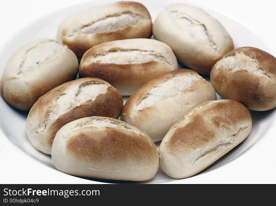 Baked white bread