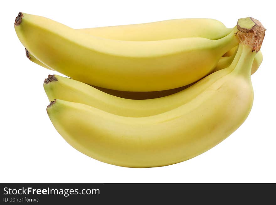 Bananas Isolated Over White