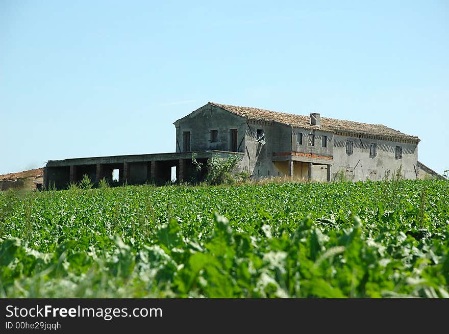 A ruined colonic house - ITALY. A ruined colonic house - ITALY