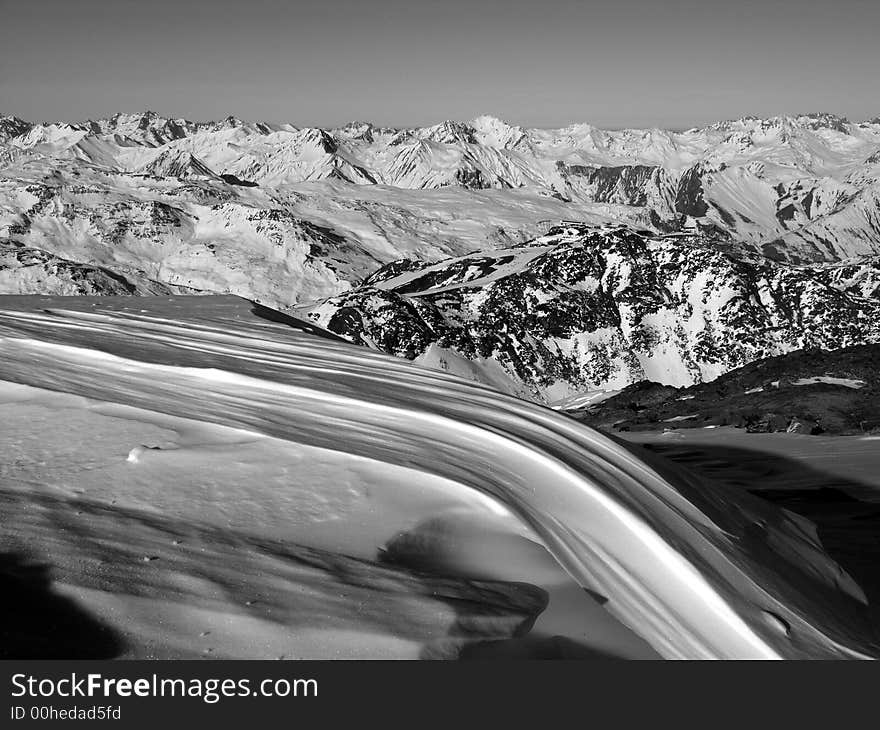 A peak of Fench Alps. A peak of Fench Alps