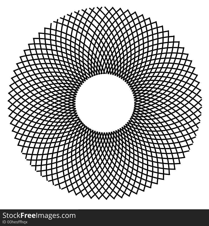 Optical Illusion Wire Pattern