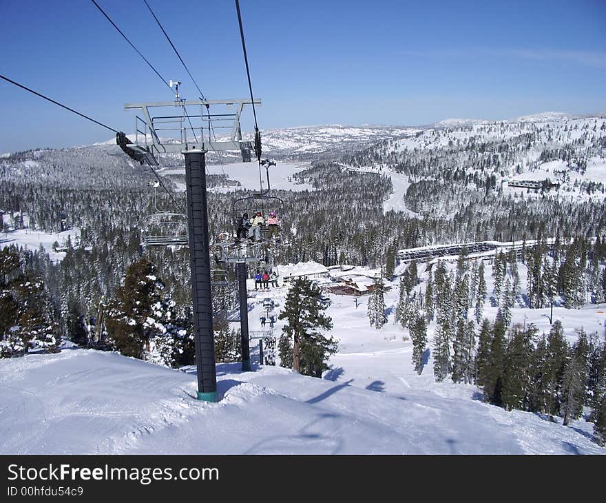 View from chair lift