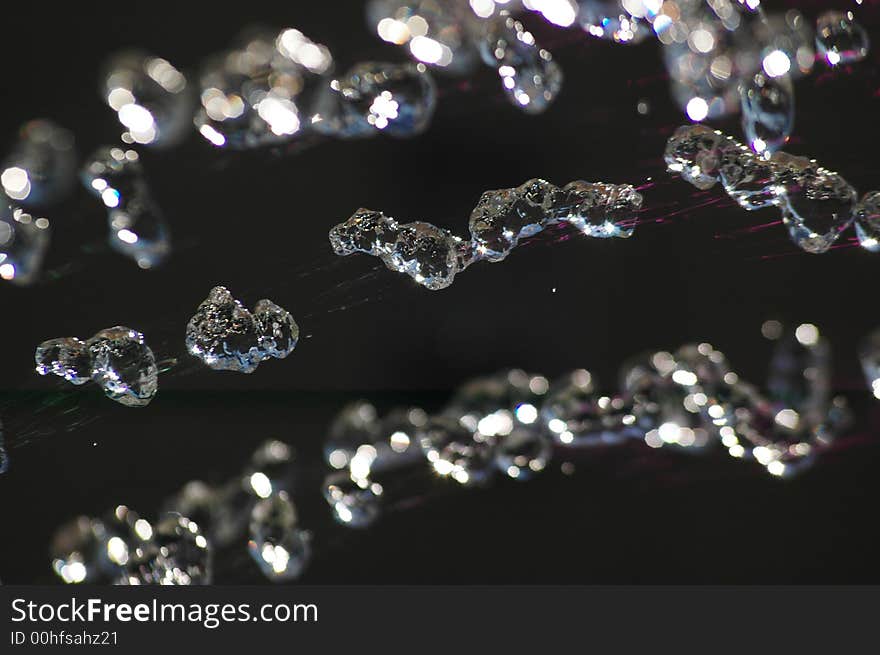 Water flowing from a fountain photgraphed at at very high shuter speed. Water flowing from a fountain photgraphed at at very high shuter speed