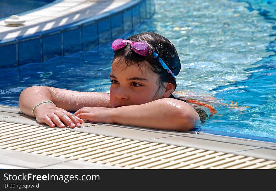 Girl Swimming Pool