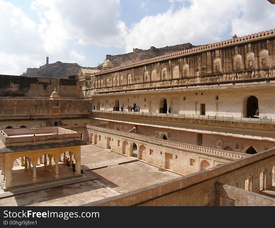 Historic fort view on India. Historic fort view on India