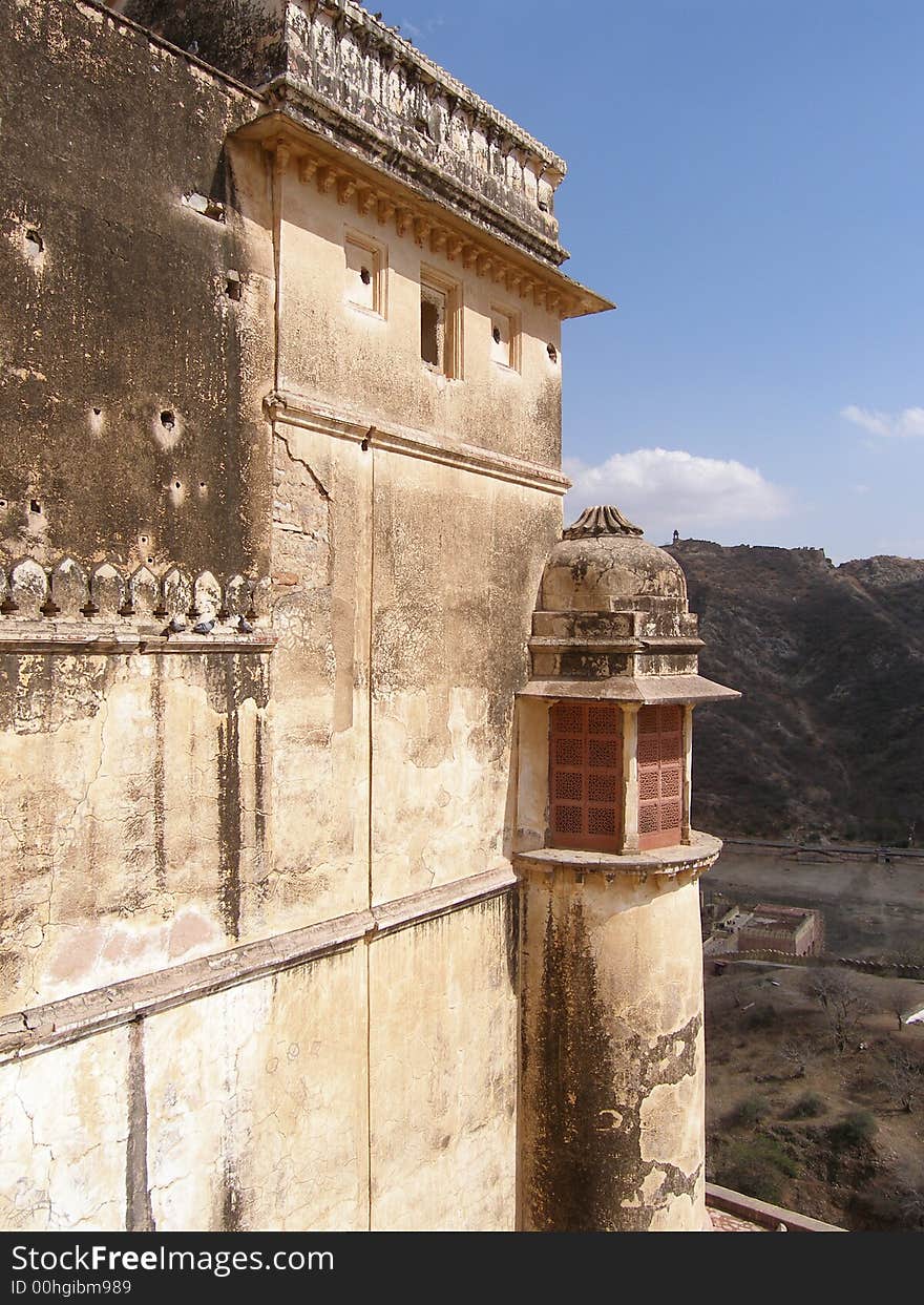 Historic fort view on India