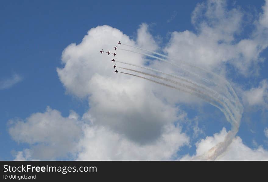 Air stunt display.