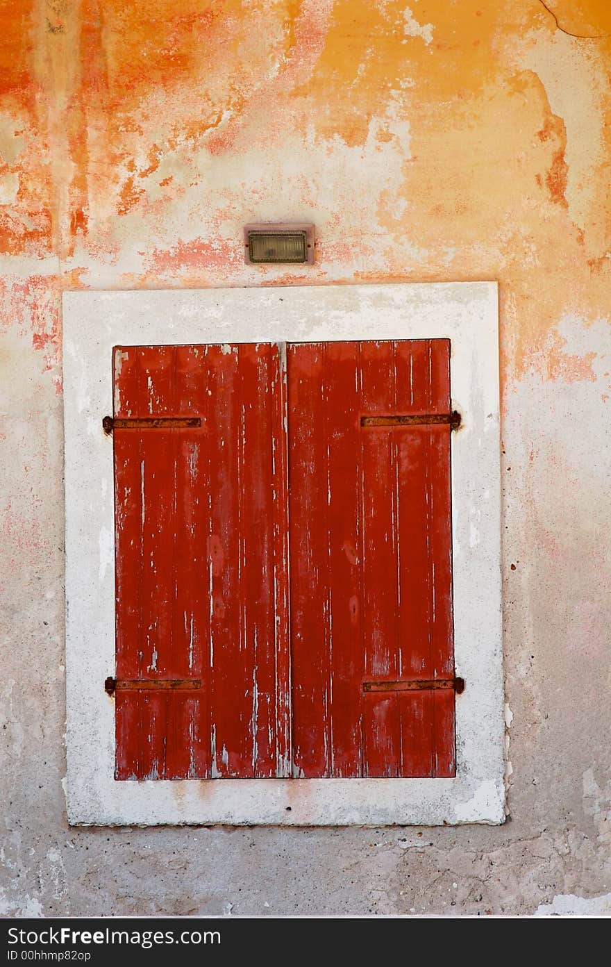 Shutter in an old house at Kythira island. Shutter in an old house at Kythira island