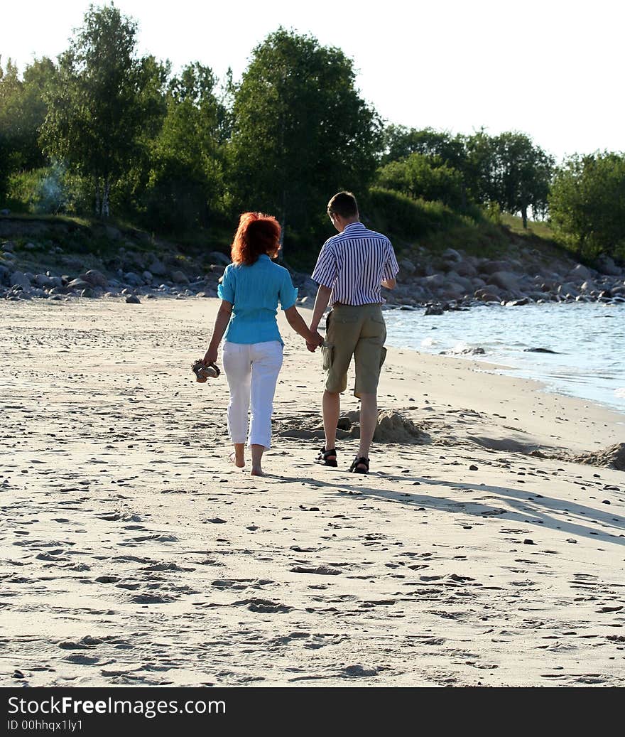 At the beach