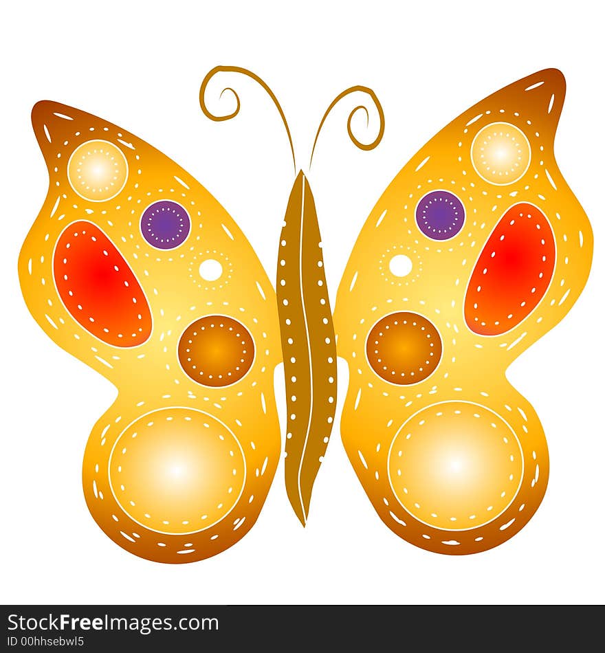 Isolated Butterfly Clipart