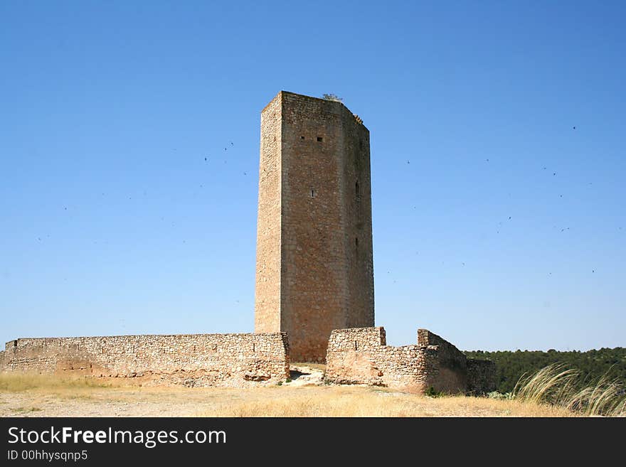 Arms tower, Alarcón in mainland Spain