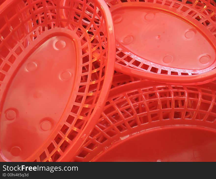 Plastic food basket