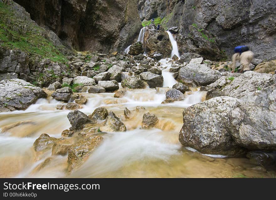 Goredale scar waterfall