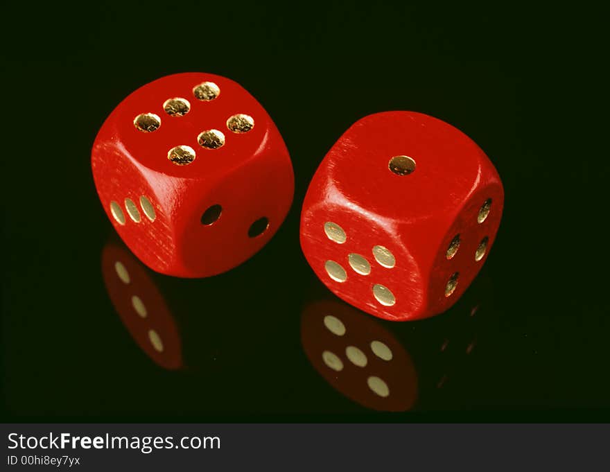 Two red dices