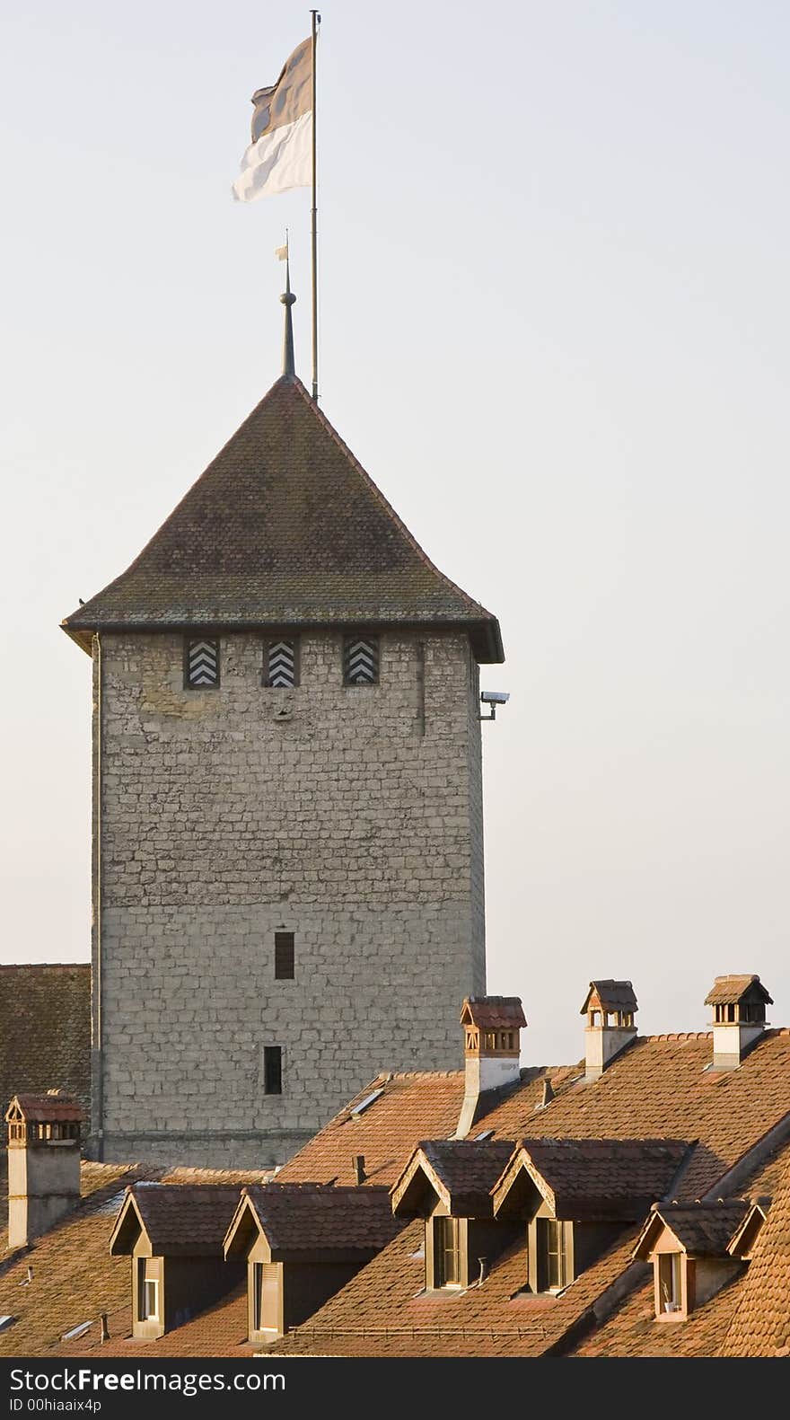 Wachtturm in einer mittelalterlichen Festung. Wachtturm in einer mittelalterlichen Festung