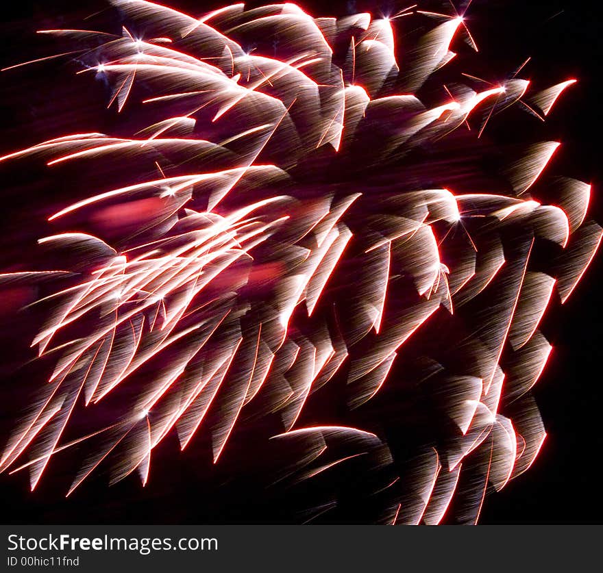 Colourful fireworks