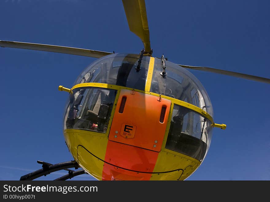 Rescue Helicopter from below