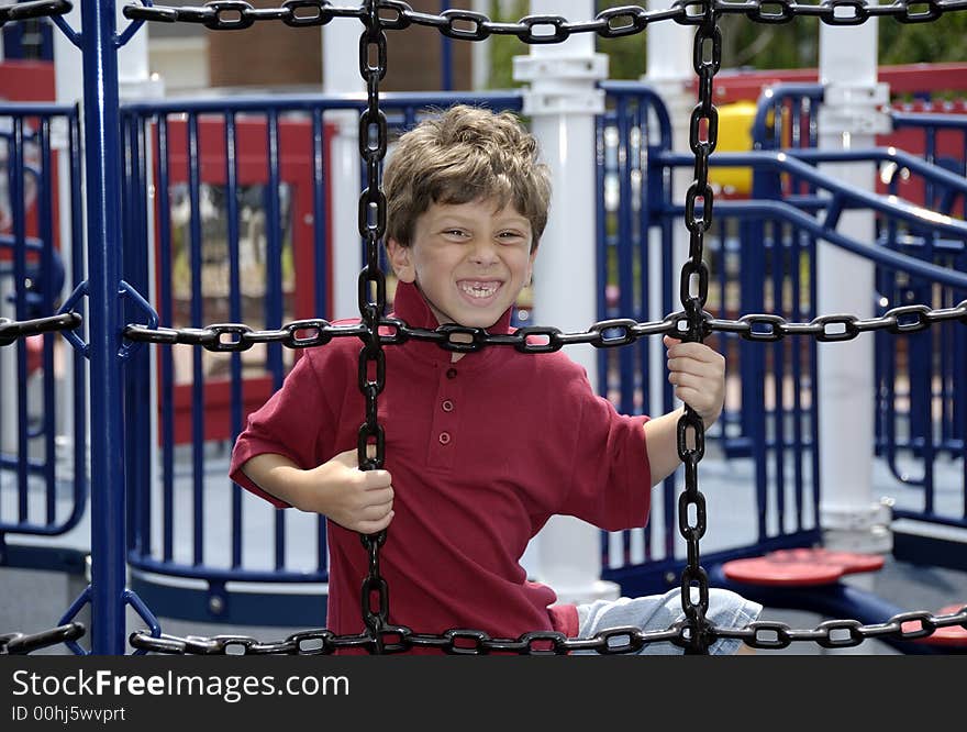 Photo of a Child Playing in a Park - Leisure / Youth. Photo of a Child Playing in a Park - Leisure / Youth